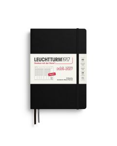 Leuchtturm1917 Academic Planner 18 Months 2026 - 2027 Medium Black