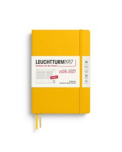 Leuchtturm1917 Academic Planner 18 Months 2026 - 2027 Medium Sunflower
