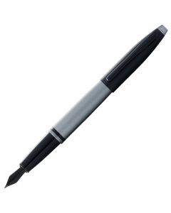 Cross Calais Matte Gray and Black Lacquer Fountain Pen
