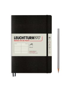 Leuchtturm1917 Notebook Softocver Medium Black Ruled