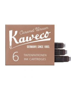 Kaweco Ink Cartridges Caramel Brown 6-Pack