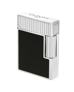 S.T. Dupont Ligne 1 Lacquer Black Silver Lighter