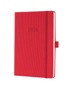 Sigel Conceptum 2026 Weekly Planner A5 Red Hard Cover