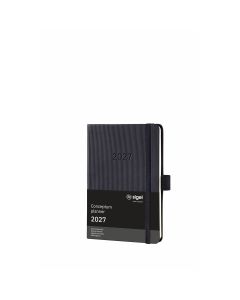 Sigel Conceptum 2027 Weekly Planner A6 Black Hard Cover