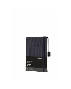 Sigel Conceptum 2027 Weekly Planner Note Area A6 Black Hard Cover