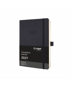 Sigel Conceptum 2027 Daily Planner A5 Black Soft Cover