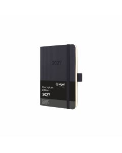 Sigel Conceptum 2027 Weekly Planner A6 Black Soft Cover