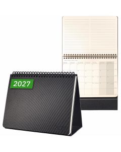 Sigel Conceptum 2027 Desktop Planner Monthly Note Area Black Soft Cover