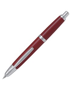 Pilot Capless Carbonesque Graphite Red Fountain Pen