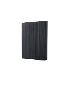 Sigel Conceptum Pure Notebook A5 Black Hard Cover Magnetic Fastener Squared