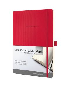 Sigel Conceptum Pure Notebook Ca. A4 Red Soft Cover Ruled