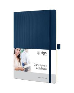 Sigel Conceptum Pure Notebook Ca. A4 Midnight Blue Soft Cover Ruled