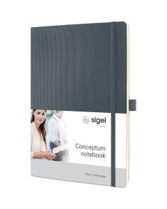 Sigel Conceptum Pure Notebook Ca. A4 Dark Grey Soft Cover Ruled