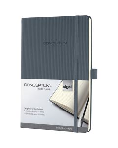 Sigel Conceptum Pure Notebook A5 Dark Grey Hard Cover Ruled