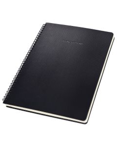 Sigel Conceptum Spiral Notepad A4+ Black Hard Cover Squared