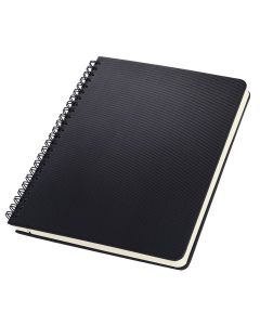 Sigel Conceptum Spiral Notepad A5+ Black Hard Cover Squared