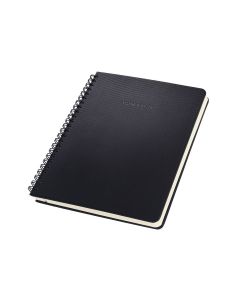 Sigel Conceptum Spiral Notepad A5+ Black Hard Cover Ruled