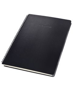 Sigel Conceptum Spiral Notepad with Index A4+ Black Hard Cover Squared