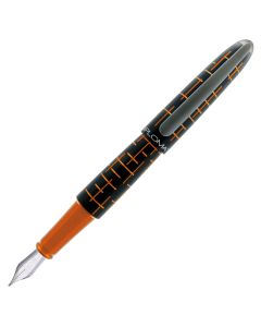 Diplomat Elox Matrick Black Orange Fountain Pen