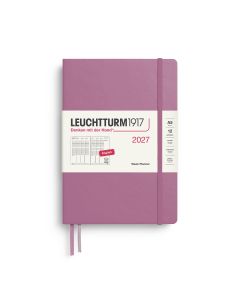 Leuchtturm1917 Diary 2027 Weekly Planner Vertical Medium A5 Dusty Rose