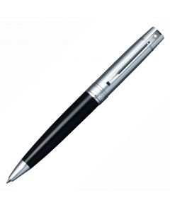 Sheaffer 300 Glossy Black Chrome Trim Ballpoint Pen