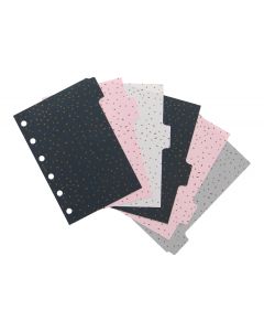 Filofax Refill Pocket Tabs Confetti