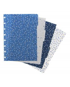 Filofax Notebook Refill A5 Indigo Tabs