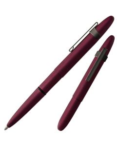Fisher Cerakote Black Cherry Bullet Pen Space Pen with Clip