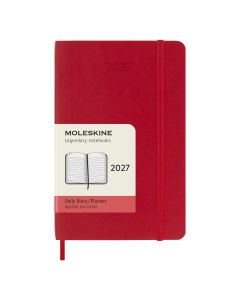 Moleskine Pocket Diary 2027 Daily Planner Red Soft Cover
