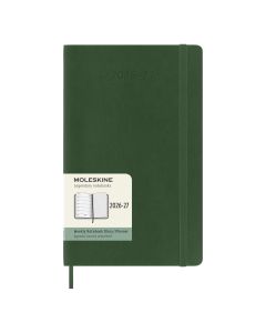 Moleskine Large Diary 18 months Week + Notes 2026-2027 Green Softcover