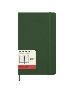 Moleskine Large Diary 2027 Daily Planner Myrtle Green Hard Cover
