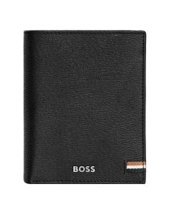 Hugo Boss Wallet Iconic Black with Flap and money pocket