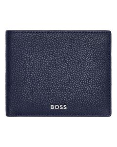 Hugo Boss Wallet Classic Grained Navy with Coins Compartment