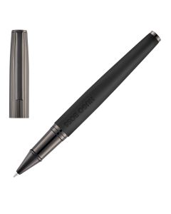 Hugo Boss Illusion Arcade Black & Gun Rollerball Pen