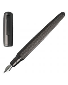 Hugo Boss Pure Matte Dark Chrome Fountain Pen