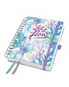 Sigel Jolie Beauty 2026 Spiral Weekly Planner A5 Underwater Miracles Hard Cover