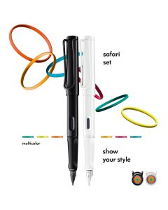 Lamy safari multicolor Fountain Pen Set