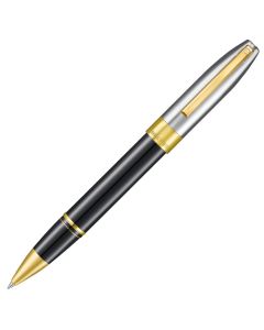 Sheaffer Legacy 9065 Glossy Black Chrome Bi-Color Gold Trim Rollerball Pen
