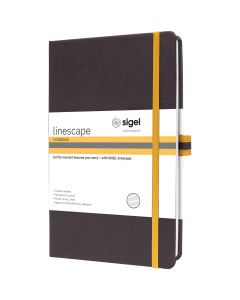 Sigel Linescape Notebook A5 Black Hard Cover Ruled