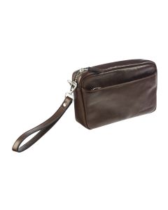 Maverick Brown Men's Leather Clutch