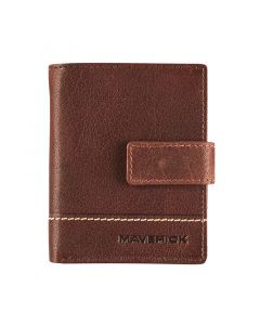 Maverick Rough Gear Compact Leather Wallet with Cardprotector RFID protection