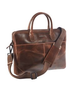 Maverick The Original Leather Slim business bag with laptop sleeve 14"