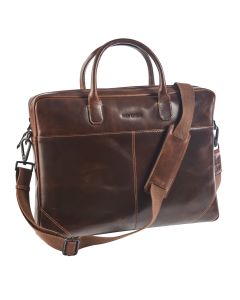 Maverick The Original Leather Slim business bag with laptop sleeve 17"