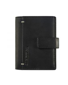 Maverick Urban Classic Black Compact Leather Wallet with Cardprotector RFID protection