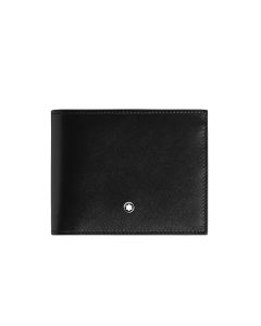 Montblanc Meisterstück Wallet 6 Card Slots Black Ink Blue