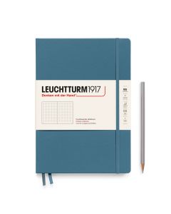 Leuchtturm1917 Notebook Composition B5 Hardcover Stone Blue Dotted