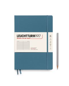Leuchtturm1917 Notebook Composition B5 Hardcover Stone Blue Ruled