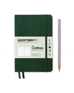 Leuchtturm1917 Flexcover Outlines Waterproof B6+ Walden Green Notitieboek