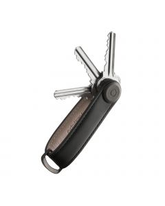 Orbitkey 2.0 Black Leather with Black Stitches 