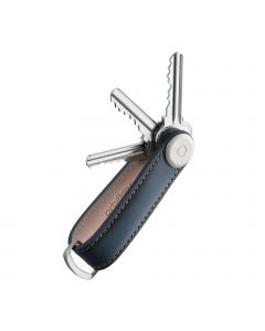 Orbitkey 2.0 Navy Tan Leather 